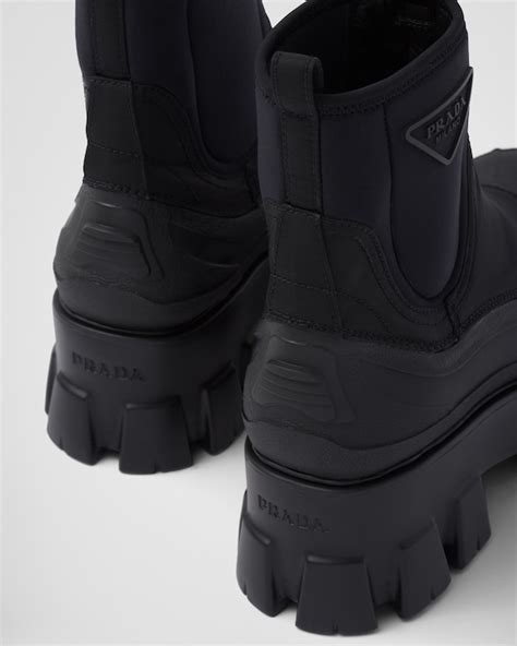 prada gabardine nylon pants|monolith re nylon boots.